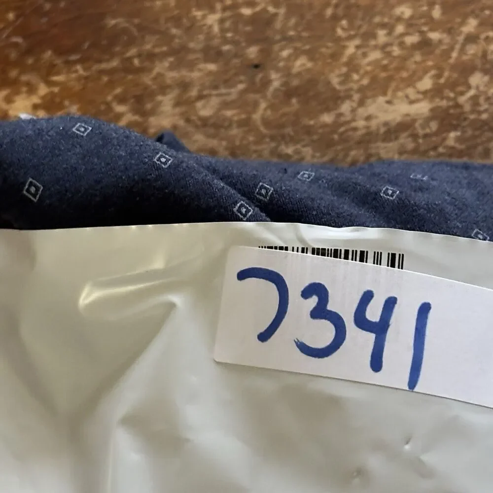 Polo Golf Ralph Lauren Shirt Men Xl  Blue Geometric All Over Print White Diamond